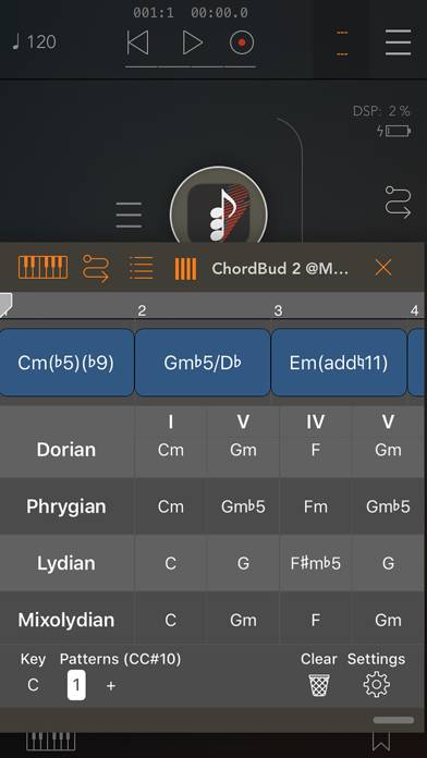 ChordBud 2 AUv3 MIDI Sequencer Captura de pantalla de la aplicación #1