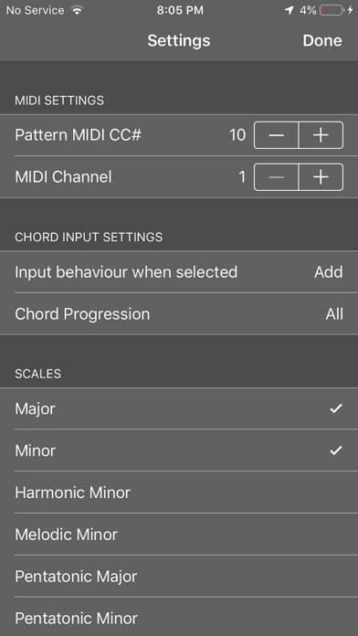 ChordBud 2 AUv3 MIDI Sequencer Captura de pantalla de la aplicación #5