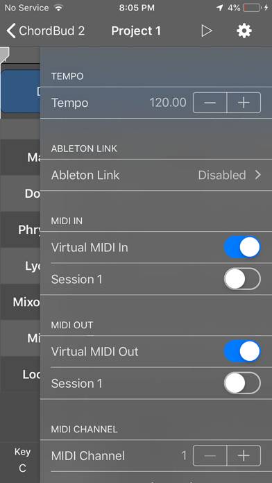 ChordBud 2 AUv3 MIDI Sequencer Captura de pantalla de la aplicación #6