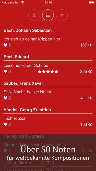 Fornota: Weihnachtslieder App-Screenshot