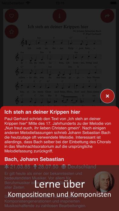 Fornota: Weihnachtslieder App-Screenshot