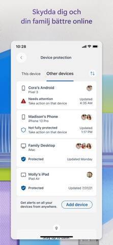 Microsoft Defender: Säkerhet skärmdump