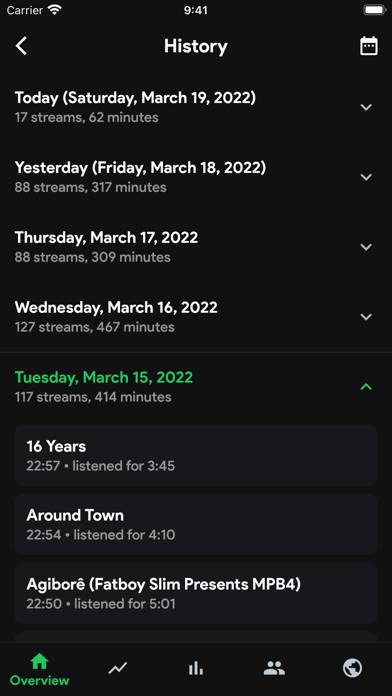 Stats.fm for Spotify Music App Capture d'écran de l'application #2