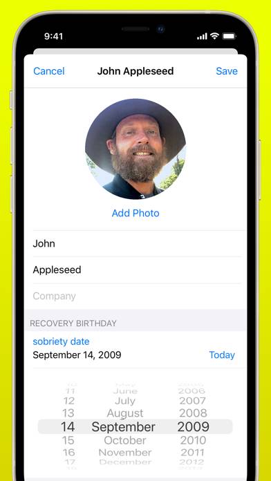 Recovery Birthdays App screenshot #4