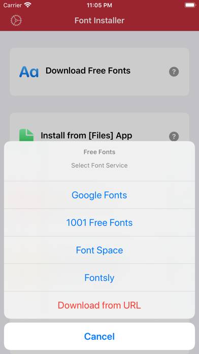 Custom Fonts App screenshot #2