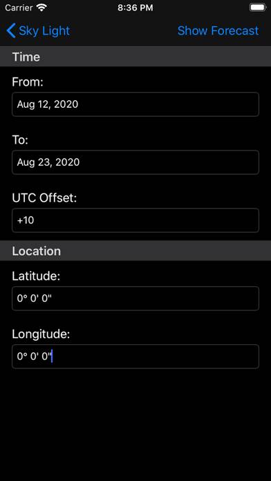 Sky Light Pro App screenshot