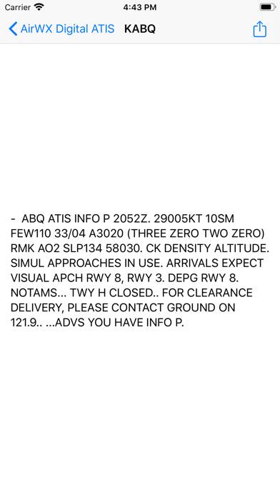 AirWX DATIS Скриншот приложения #2