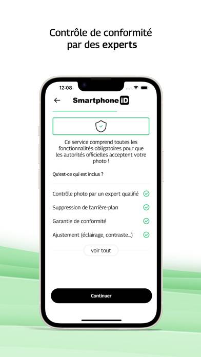 Smartphone iD Capture d'écran de l'application