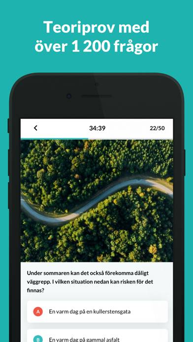 Körkortsappen App skärmdump #3