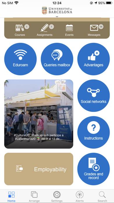 SocUB: the mobile University Captura de pantalla de la aplicación #2
