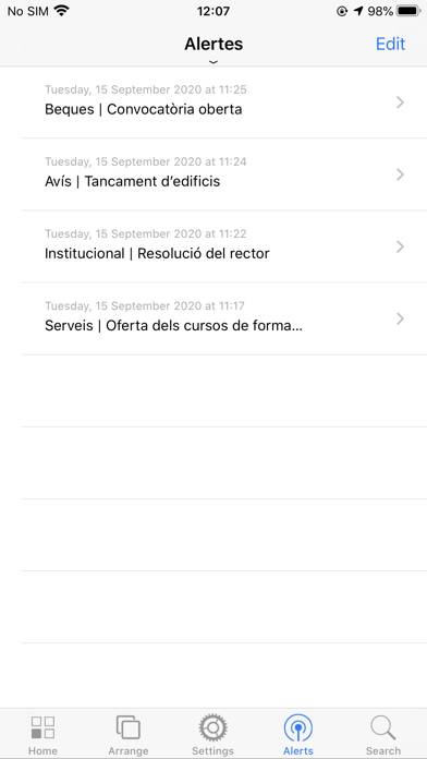 SocUB: the mobile University Captura de pantalla de la aplicación #6