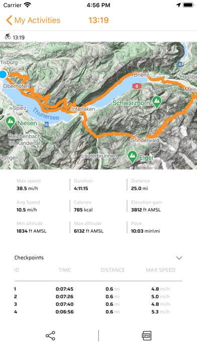 Bike Tracker Cycling Computer Schermata dell'app #5