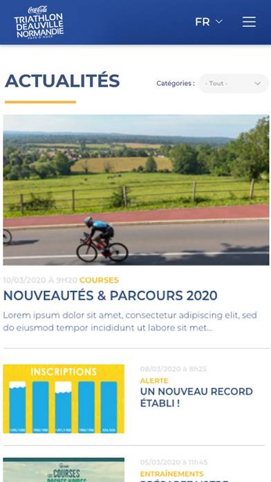 Triathlon Deauville Capture d'écran de l'application
