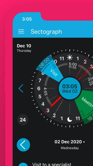 Sectograph visual time manager Captura de pantalla de la aplicación #4