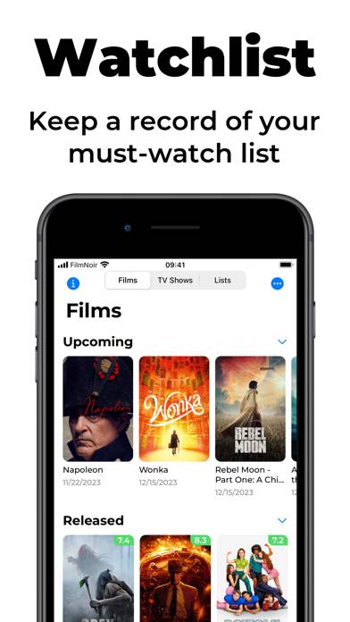 Film Noir for Trakt Just Watch App-Screenshot #5