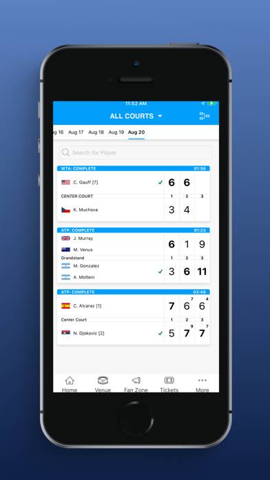 Cincinnati Open App screenshot