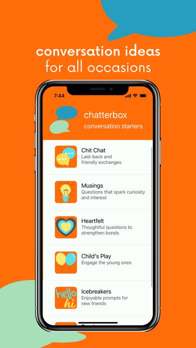 Chatterbox: Conversation Ideas App screenshot #2
