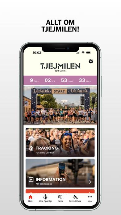 Tjejmilen 2025 App skärmdump