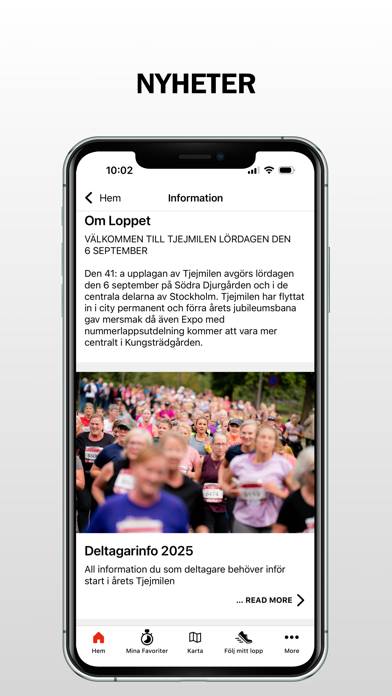 Tjejmilen 2025 App skärmdump