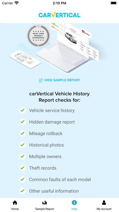 CarVertical: Check Car History Schermata dell'app #2