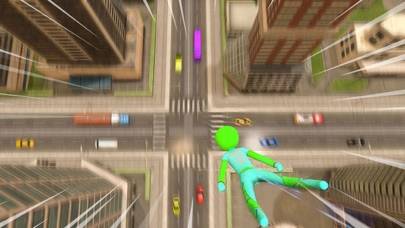 Stickman Flying Rope Hero Game App screenshot #1