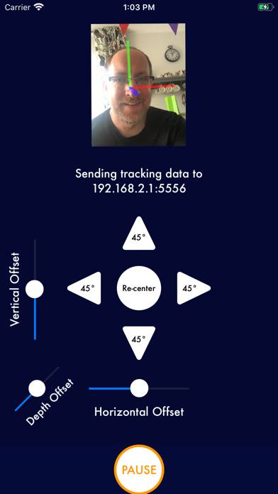 SmoothTrack: Head Tracker Schermata dell'app #1