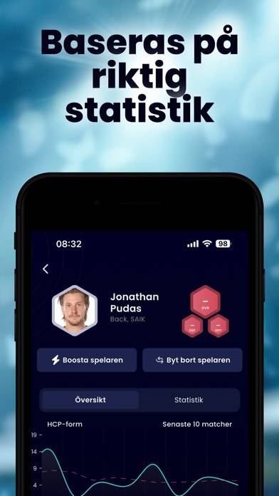 Fantasy Hockey League App skärmdump