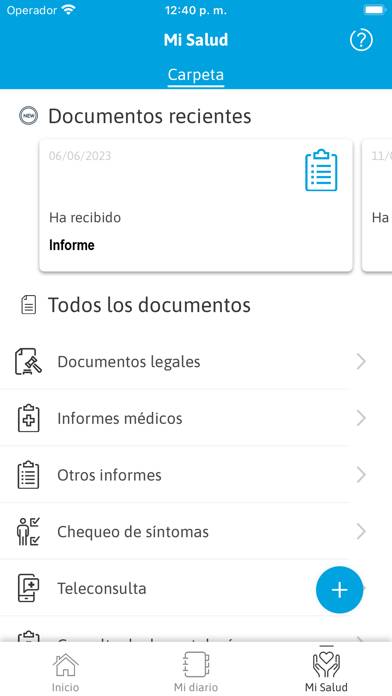 Conecta Salud Captura de pantalla de la aplicación