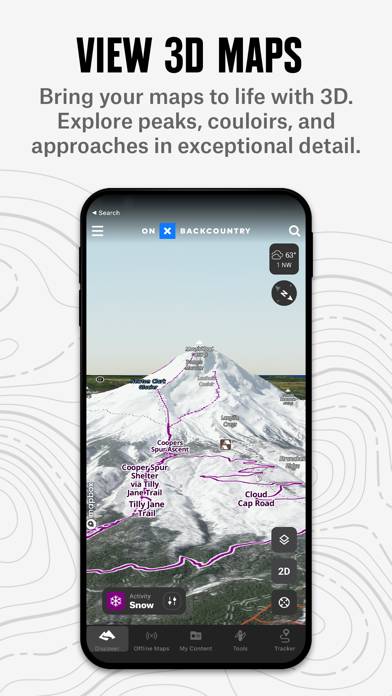 OnX Backcountry Snow/Trail GPS App screenshot #1