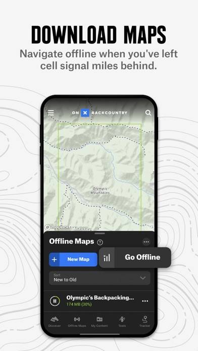 OnX Backcountry Snow/Trail GPS App screenshot #2