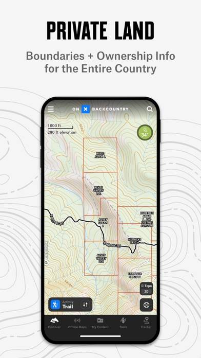 OnX Backcountry Snow/Trail GPS App screenshot #3