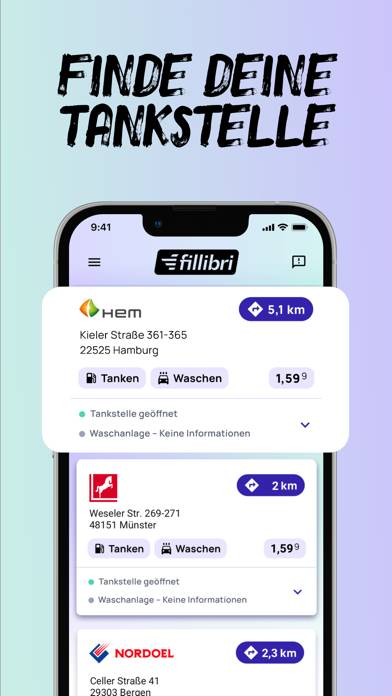 Fillibri – die Mobility App App-Screenshot