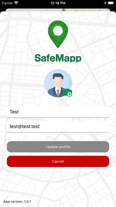 SafeMapp Captura de pantalla de la aplicación #3