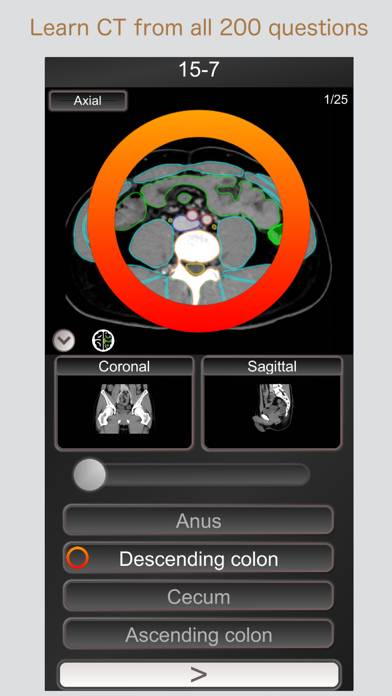 CT PassQuiz Abdomen / MRI Schermata dell'app #1