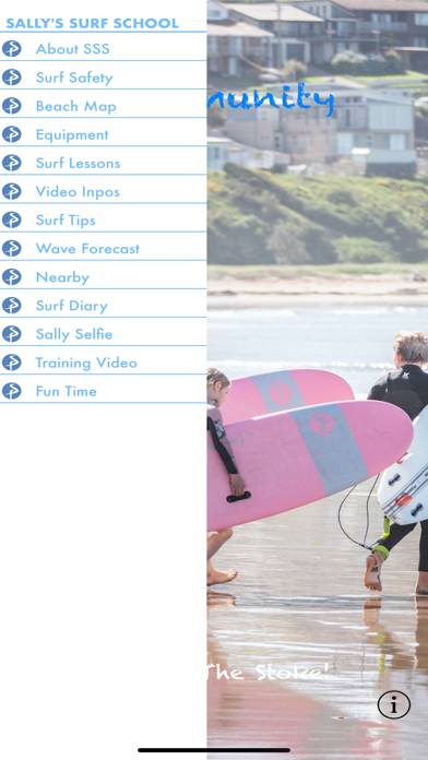 Sally's Surf School Captura de pantalla de la aplicación #1