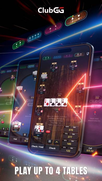 ClubGG Poker Spiel-Screenshot
