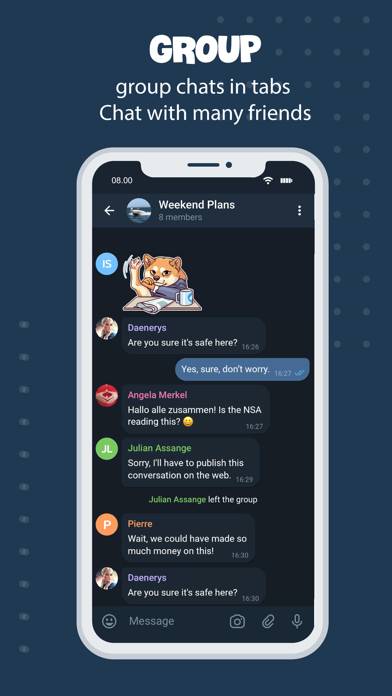 Tele Messenger Chat Secure App screenshot #2
