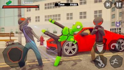 Stickman Spider -Rope Hero Sim Captura de pantalla de la aplicación #3
