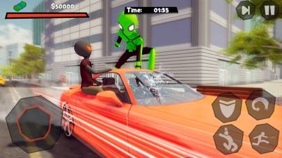 Stickman Spider -Rope Hero Sim Captura de pantalla de la aplicación #5