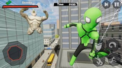 Stickman Spider -Rope Hero Sim Captura de pantalla de la aplicación #6
