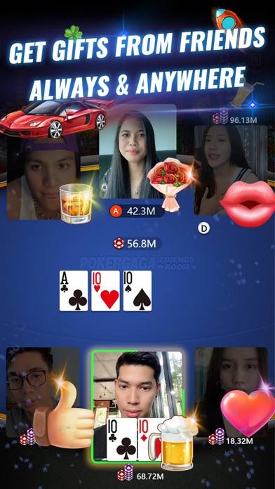 PokerGaga: Texas Holdem Poker Capture d'écran de l'application #2