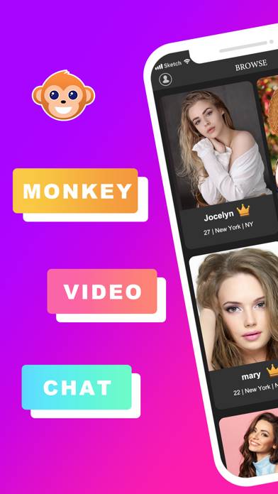 Monkey Video Chat App screenshot #1