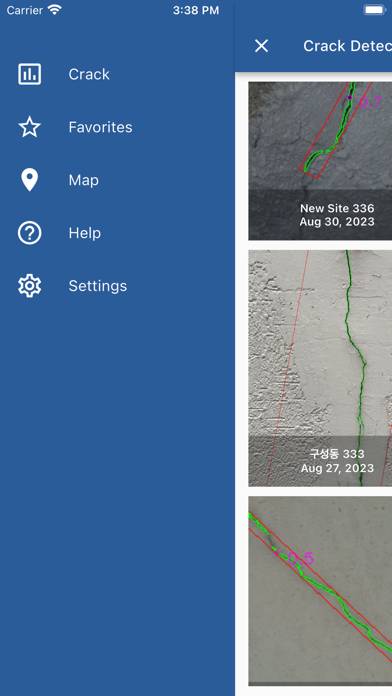 Crack Detector Captura de pantalla de la aplicación