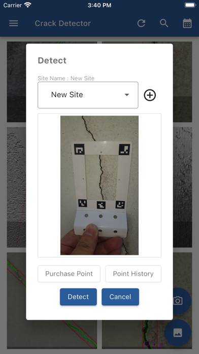 Crack Detector Captura de pantalla de la aplicación