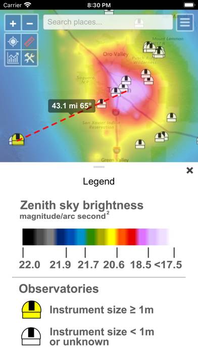 Light Pollution Map Captura de pantalla de la aplicación #5