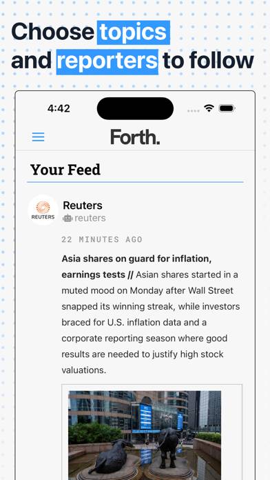 Forth: News Feed for News App screenshot #1