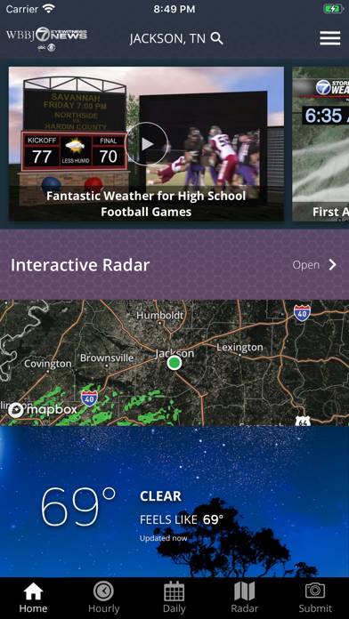 WBBJ Weather screenshot