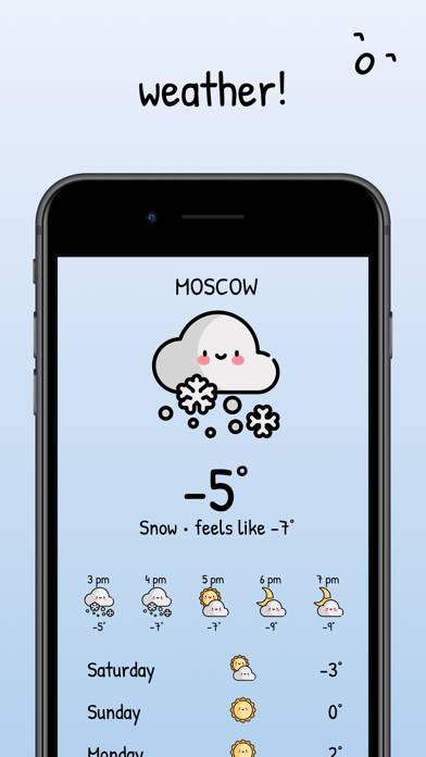 CuteWeather: weather widget Schermata dell'app #5