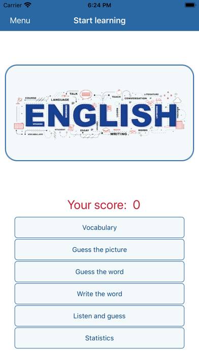 Learn English Vocabulary Pro Captura de pantalla de la aplicación #1