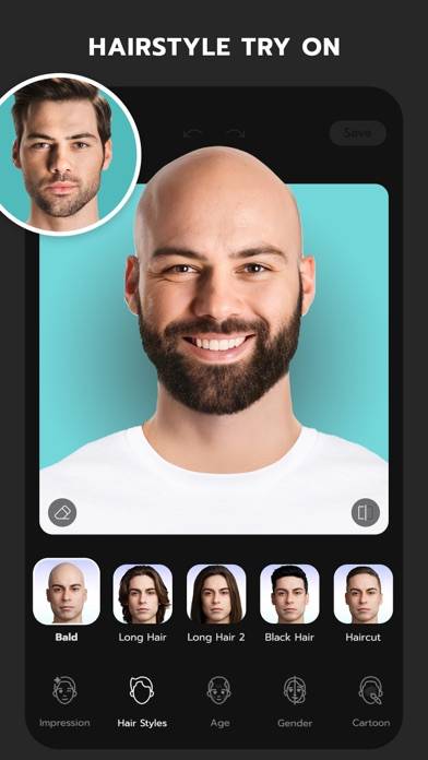 FaceLab Hair Editor: Face, Age App screenshot #4
